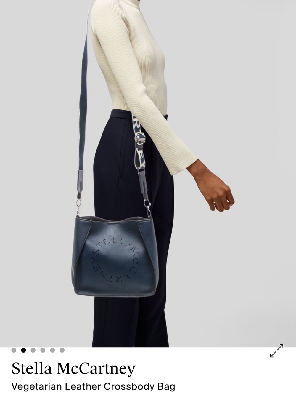 Stella McCartney $995 navy crossbody bag - Picture 2 of 15